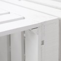 Mesa de cajas pintadas blancas
