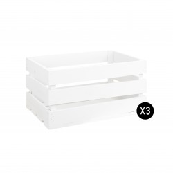 Pack 3 cajas grandes blancas