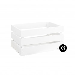 Pack 9 cajas grandes blancas
