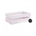 Pack 3 cajas medianas color rosa pastel