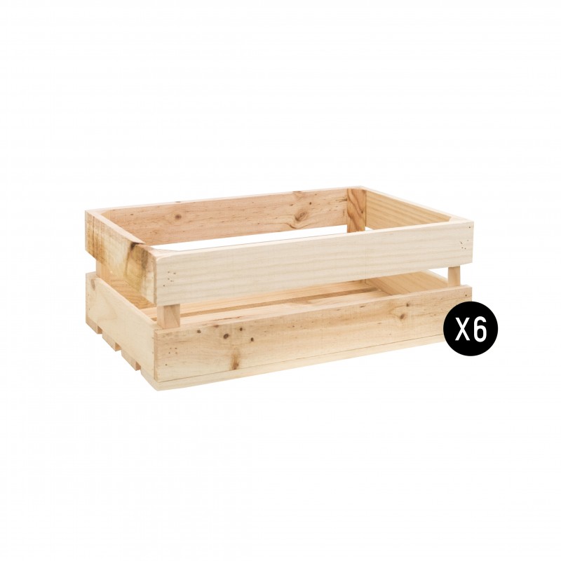 Comprar Caja de madera mediana (30x20x14cm). online - holamama