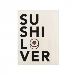 Cuadro de madera Sushi Lover